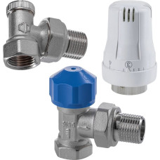 Honeywell Zestaw grzejnikowy - wersja kątowa DN15 (głowica termost.+zawór termost.+zawór powrotny)
