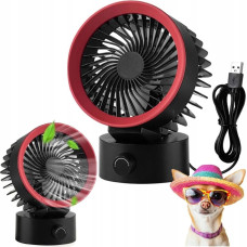 Noname Wentylator / wiatrak biurkowy zasilany z USB A LLD-F87U czarny