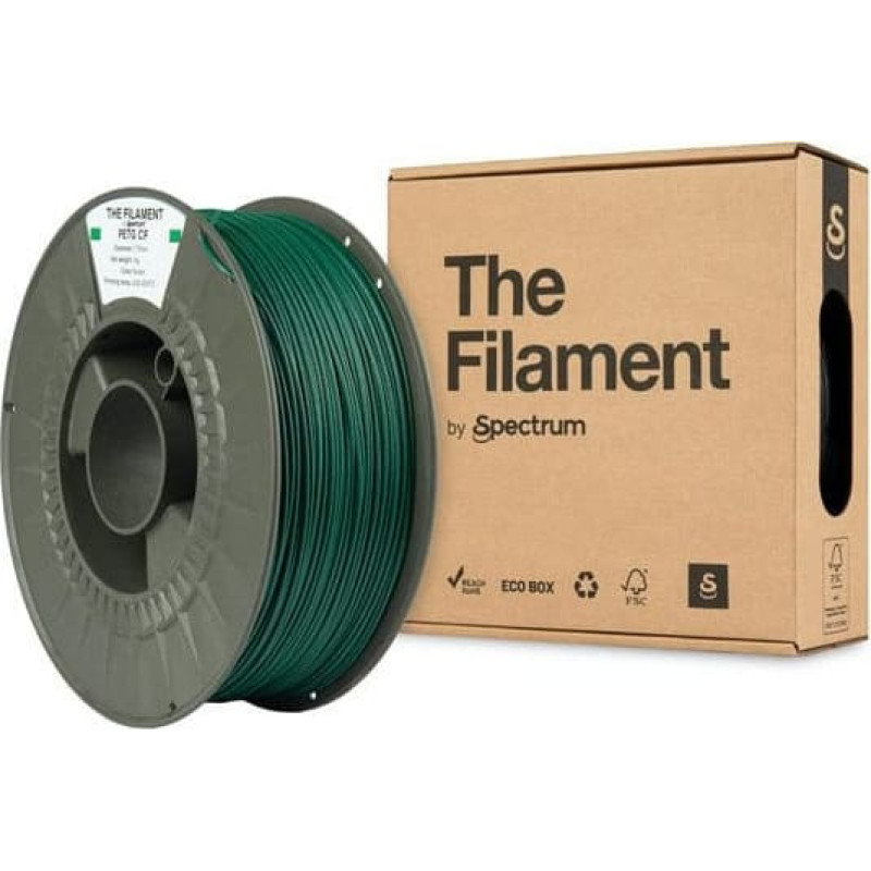 Spectrum The Filament 3D filament, PETG CF, 1,75mm, 1000g, TF-24113, green