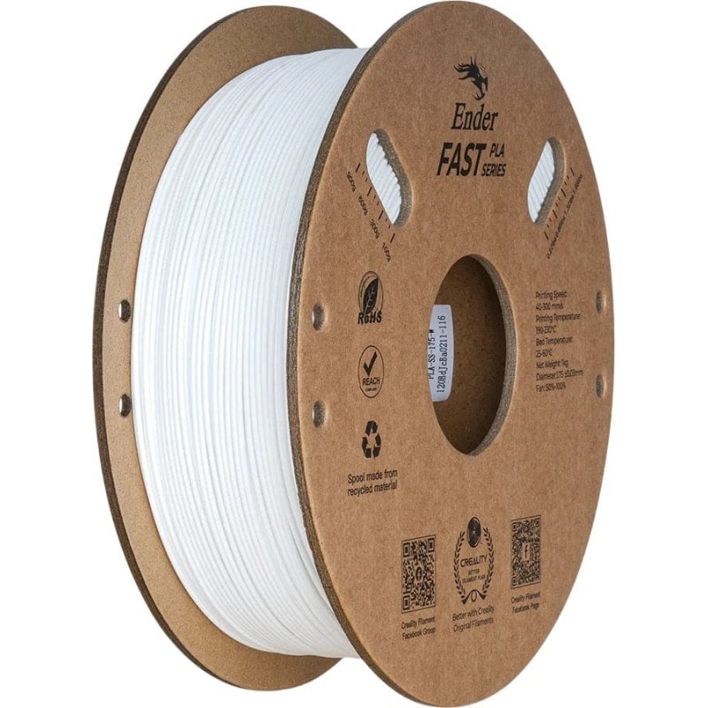 Creality Filament Ender Fast PLA, 1kg, white (3301010397)