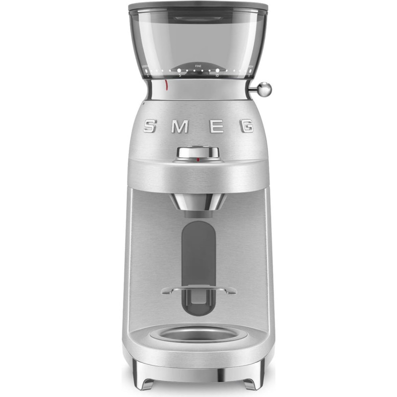 Smeg Kaffeemühle 50s Style CGF02SSEU silber