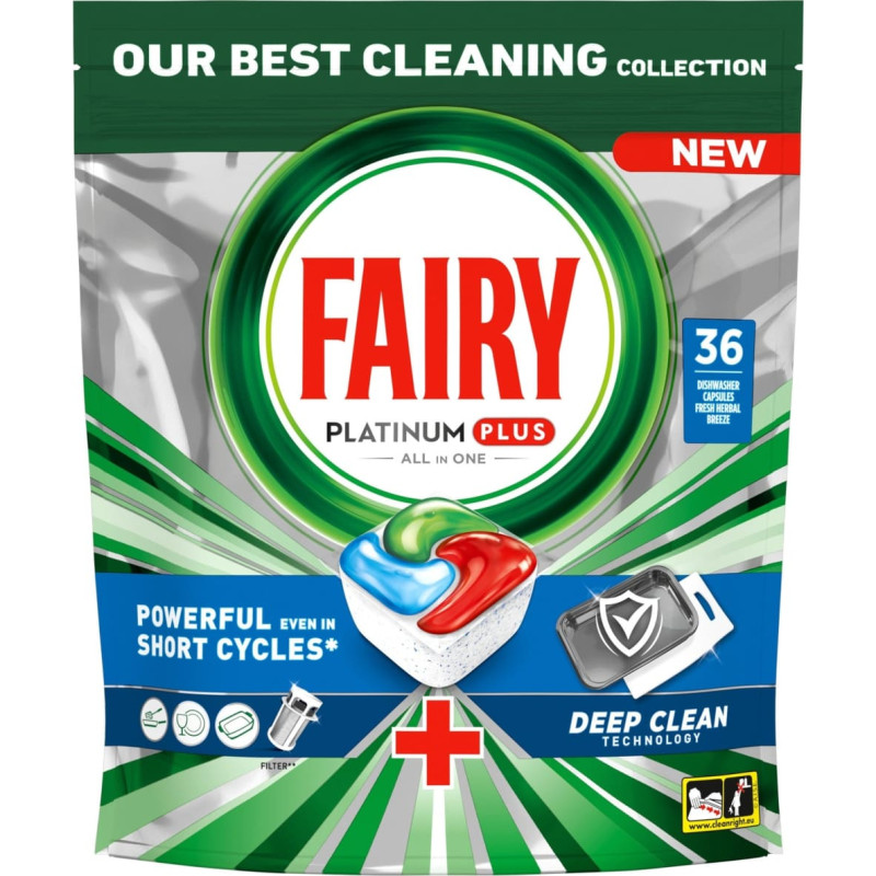 Fairy CAPS DISHW FAIRY PLATPLUSDEEPCLEAN 36PCE