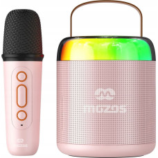 Mozos MK RÓŻOWY MIKROFON KARAOKE GŁOŚNIK BT