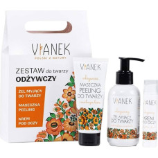 Kann VIANEK_SET Zestaw Do Twarzy Odżywczy żel do twarzy 150ml + krem pod oczy 15ml + maseczka-peeling 40g