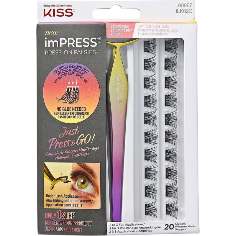 Kiss imPress Kępki sztucznych rzęs Lash Kit 02