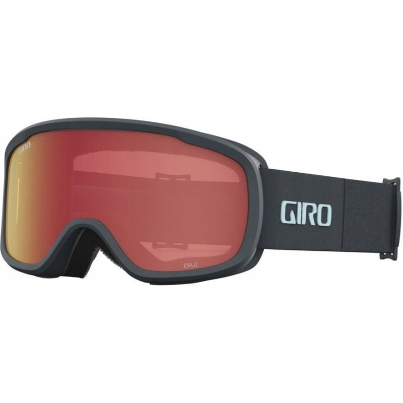 Giro Gogle zimowe GIRO CRUZ DARK SHARK LIGHT THIRDS (Szyba lustrzana kolorowa AMBER SCARLET 19-42% S2) (NEW 2024/2025)