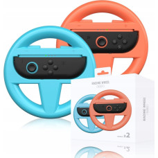 JYS 2x Kierownica Uchwyt Nintendo Switch 2 / Nsw2 Niebieski Czerwony Mario Kart / Jys-ns2261