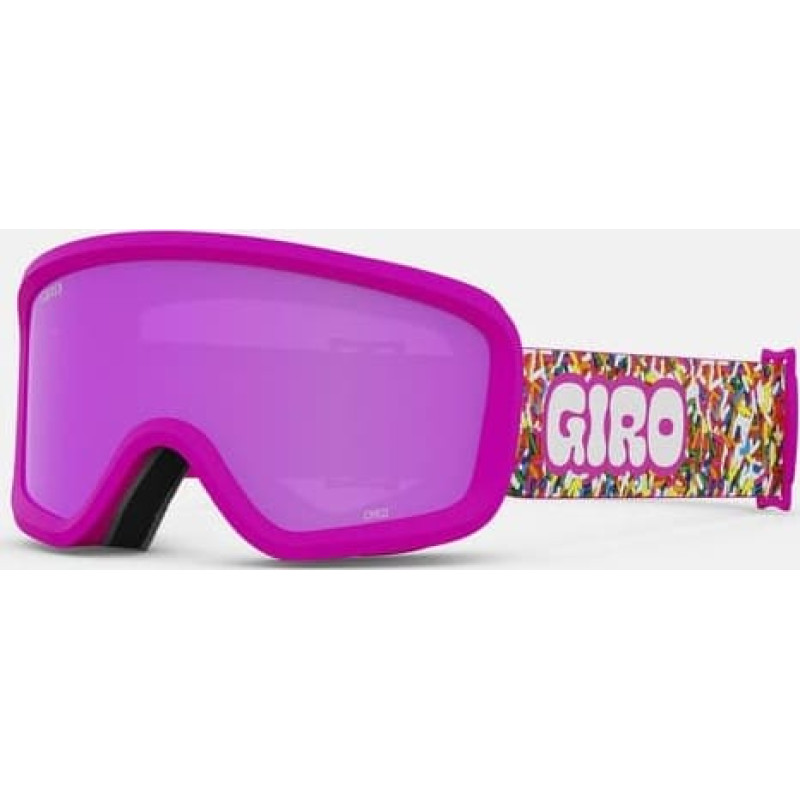 Giro Gogle zimowe juniorskie GIRO CHICO 2.0 PINK SPRINKLES (Szyba lustrzana kolorowa AMBER PINK 19-42% S2) (NEW 2023/2024)