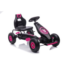 Super-Toys Gokart Na Pedały G18 Różowy