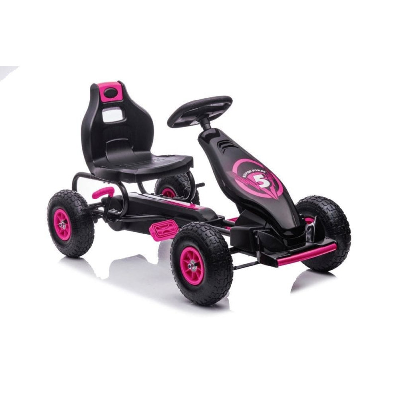 Super-Toys Gokart Na Pedały G18 Różowy