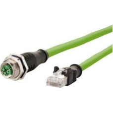 Metz Kabel połączeniowy METZ CONNECT M12 żeński-RJ45 męski, 8-biegunowy, kodowany X, przelotowy, 5 m