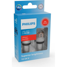 Philips LED Ultinon Pro7000 P21W RED RU70 12/24V X2