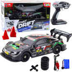 Leantoys Samochód Wyścigowy Auto Do Driftu RC Czarny Karbon 30km/h 1:16 LEAN Toys