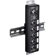 Trendnet Switch TRENDnet TRENDnet 5-Port Industrial EN50155 M12 Gigabit PoE+ Railway