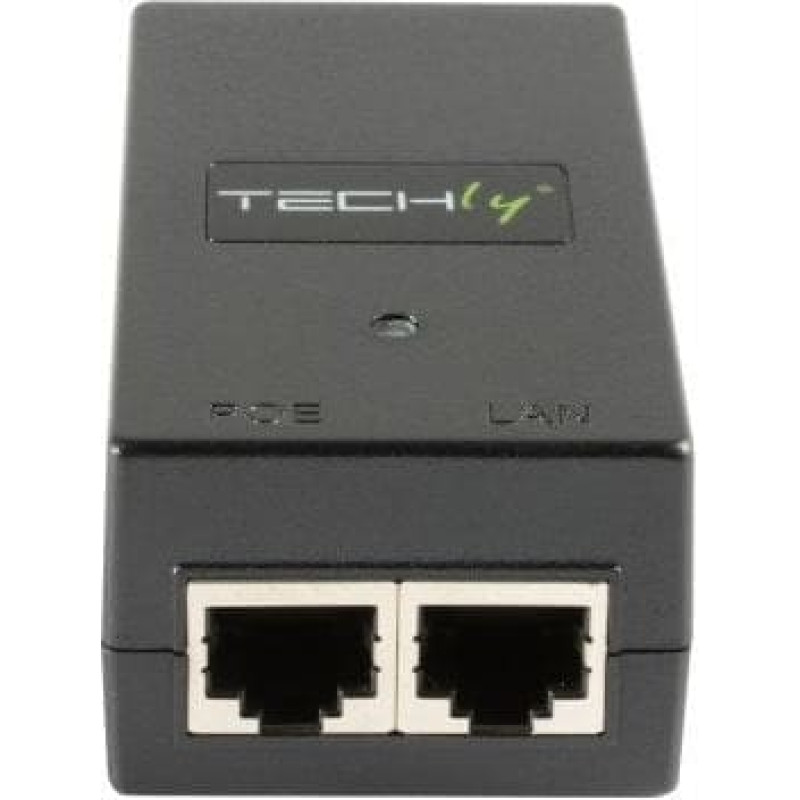 Techly PoE Injector Injektor 1 Port 48 V DC IEEE 802.3af kompatibel Class 3 PoE 15 Watt 10/100