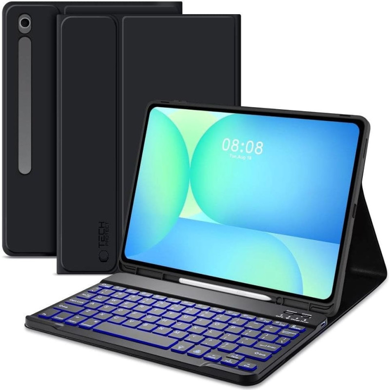 4Kom.pl TECH-PROTECT SC PEN + KEYBOARD GALAXY TAB S10 FE+ PLUS 13.1 X620 / X626B BLACK