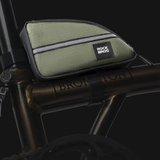 Rockbros Torba trójkątna Rockbros 0,8 l na ramę roweru  zielona