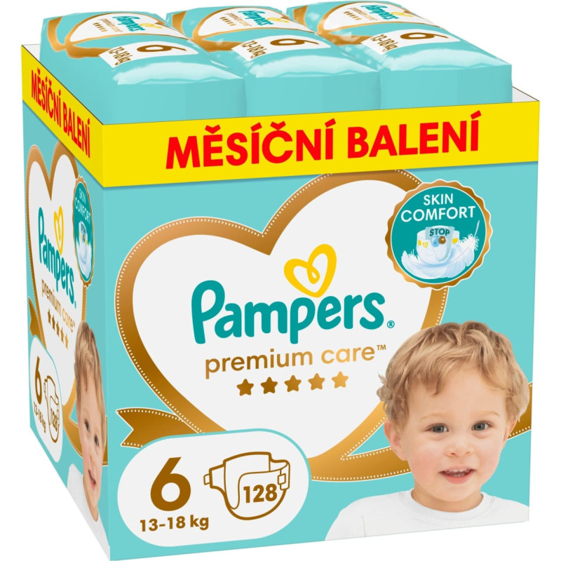 Pampers PAMPERS PC MTH 6-EXLARGE 6 (13-18 kg), 128 szt.