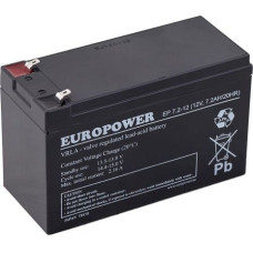 EMU EUROPOWER EMU BATTERY 12V 7.2AH VRLA/EP7.2-12 T2