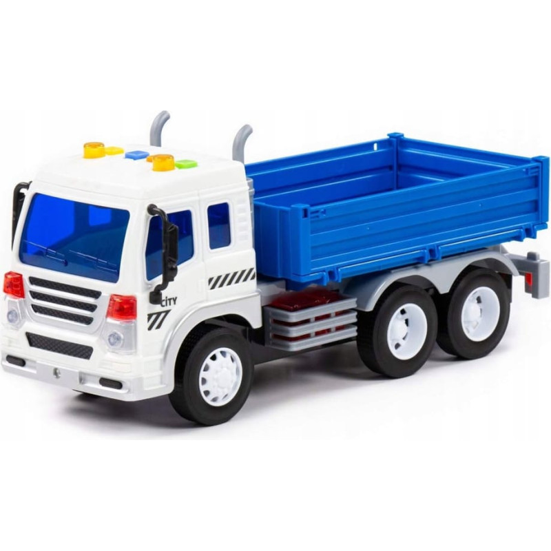 Polesie 91666 Samochód ciężarowy CITY światło, dźwięk, otwierana burta