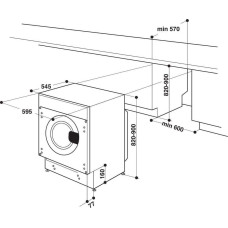 Whirlpool Pralka do zabudowy Whirlpool Įm.skalbimo mašina Whirlpool BI WMWG 71483E EU N