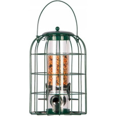 Skrzynkazdrewna Karmnik dla ptak�w, metalowy, wisz�cy 17,5x27 cm