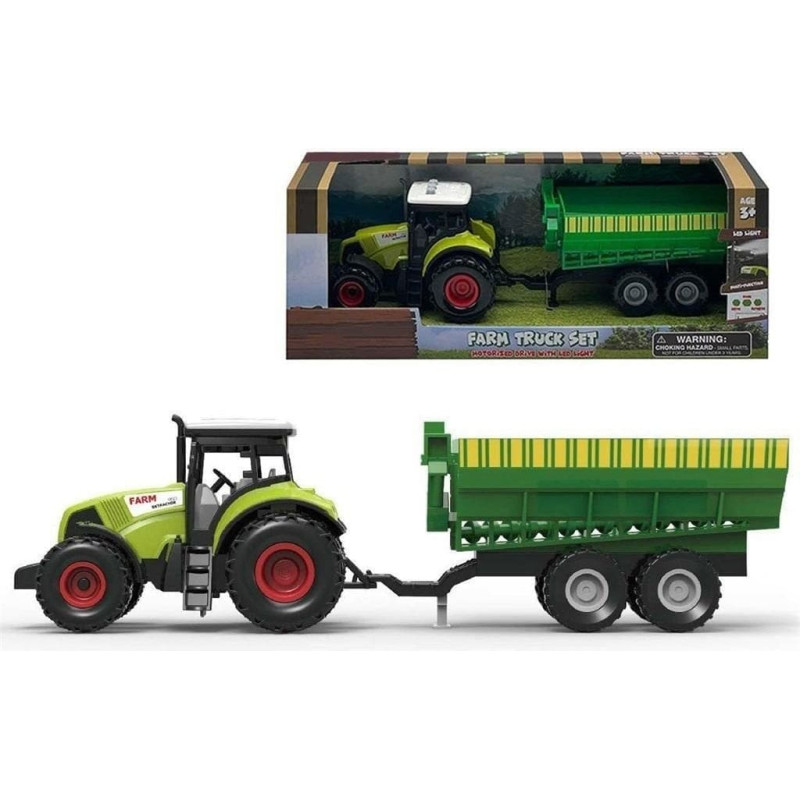 Madej Traktor z przyczepą ze światłem i dźwiękiem