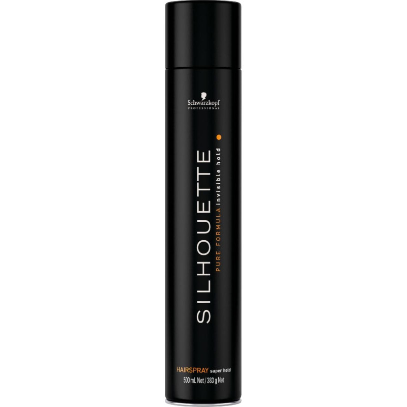 Schwarzkopf Silhouette Bardzo Mocny Lakier CZARNY 500ml