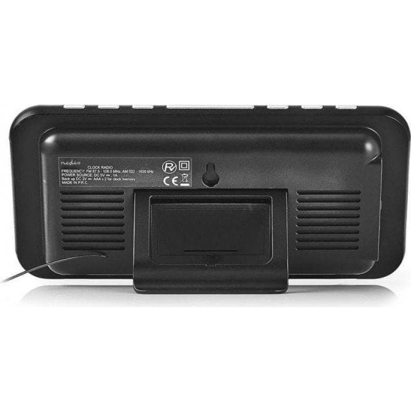 Nedis Radiobudzik Clar004Bk Czarny