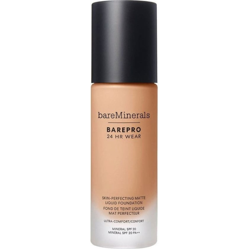 Bareminerals BarePro 24HR Wear Skin-Perfecting Matte Liquid Foundation SPF20 matujący podkład w płynie Medium 32 Cool 30ml
