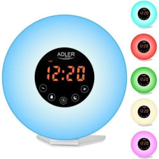 Adler AD 1916 Budzik świetlny | symulacja wschodu słońca | dźwięki natury | radio fm | podświetlenie nastrojowe