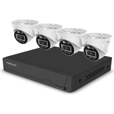 Foscam FNA108E-T4-2T Überwachungskameraset 4 Kameras mit Recorder Weiß