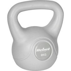 Rebel Kettlebell bitumiczny 8 kg szary REBEL ACTIVE