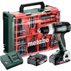In Win METABO.SB 18 L Mobile workshop + 2 Li-Ion batteries 18V/2.0 Ah with charger SC 30 + 74 elements