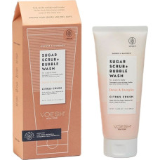 Noname VOESH_Sugar Scrub + Bubble Wash peeling i pianka do mycia skóry głowy i ciała Citrus Crush 210g