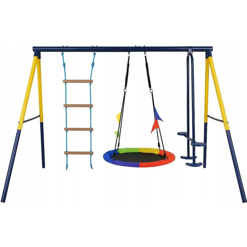 Michelin Black Forest Frame Swing, Nest Swing + Ladder + 263x185x185cm