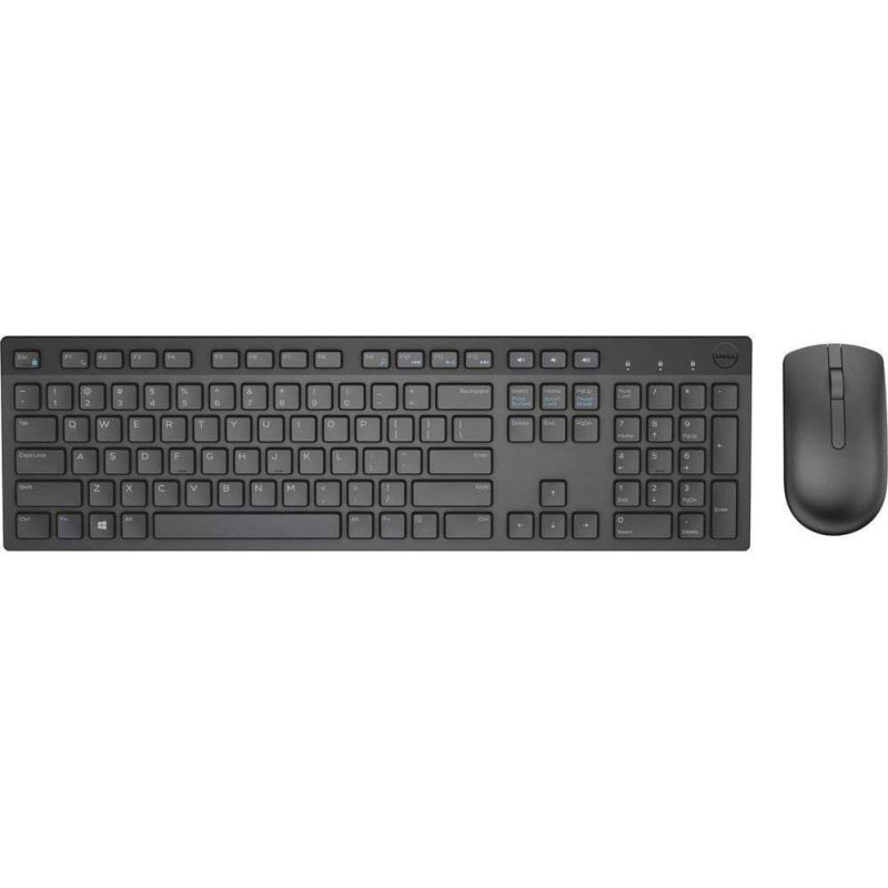 Dell KM636 klawiatura Dołączona myszka Uniwersalne RF Wireless QWERTZ Niemiecki Czarny