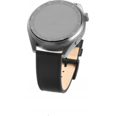Fixed | Leather Strap with Quick Release 20mm for Smartwatch | Black