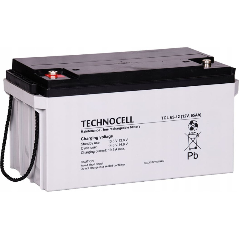Technocell TCL65-12 TECHNOCELL Akumulator AGM 12V 65Ah