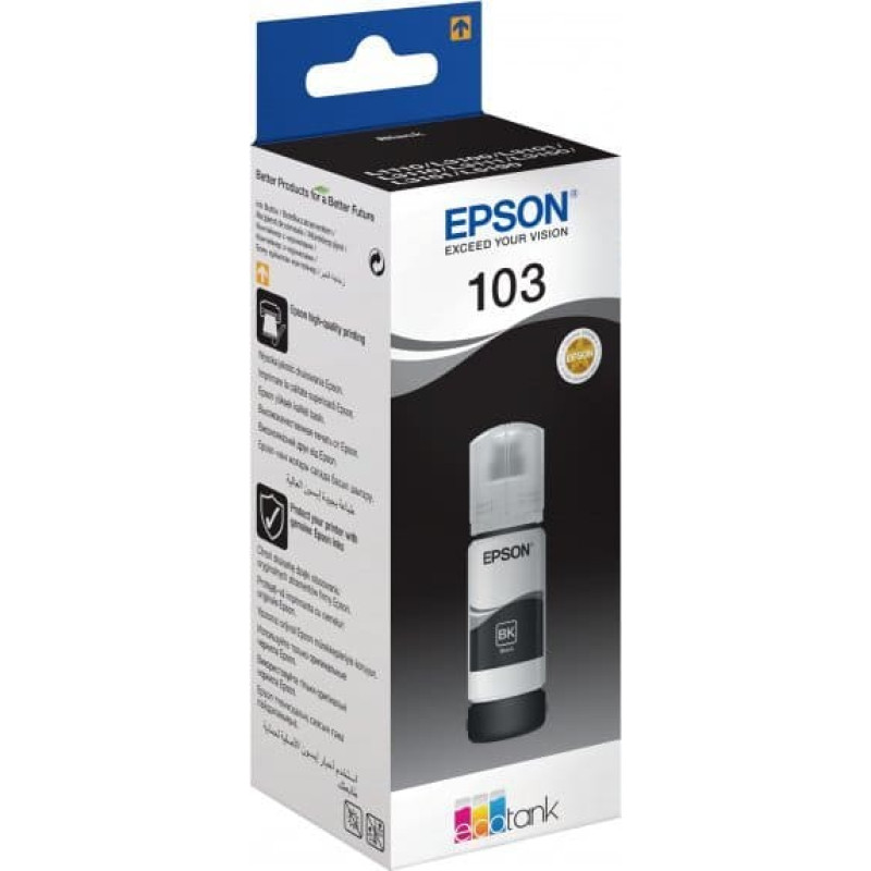 Epson EcoTank czarny T 103 65 ml               T 00S1