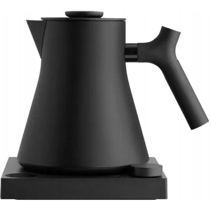 Fellow Corvo EKG PRO elektrinis virdulys – matinės juodos spalvos su riešuto riešuto spalvos rankena