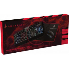 Surefire KingPin Gaming Combo Set (Keyboard QWERTY Italian, 7-Button RGB Mouse & Mouse Pad)