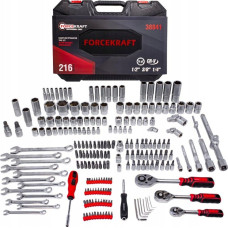 Forcekraft Zestaw narzędzi 216el. 1/4