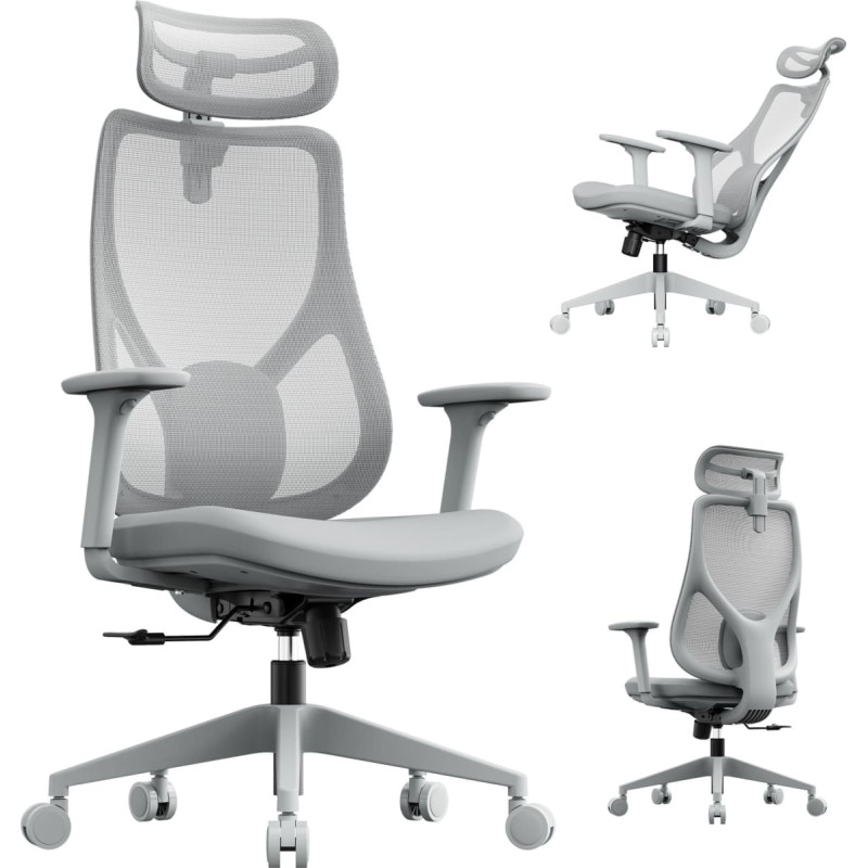 Sense7 Krzesło biurowe SENSE7 Moyo Szare