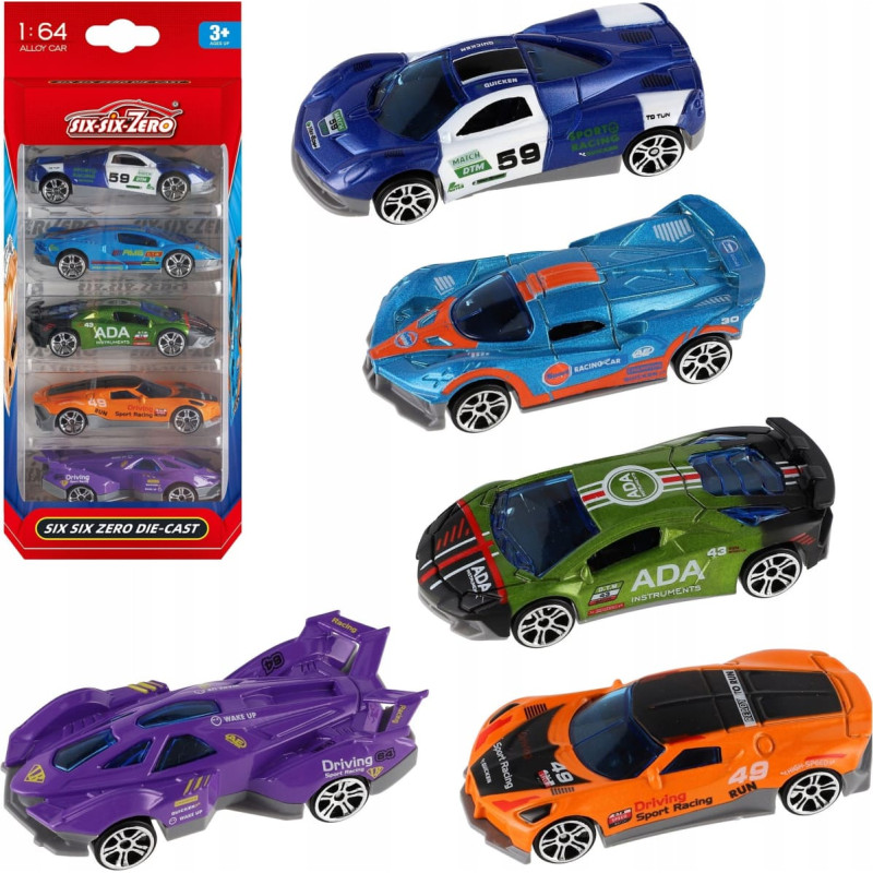 Trifox Auto metalowe resorak 5szt