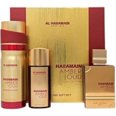 Al Haramain Amber Oud Ruby Edition Pure Perfume 75 ml + 30ml + Deodorant Body Spray 200ml
