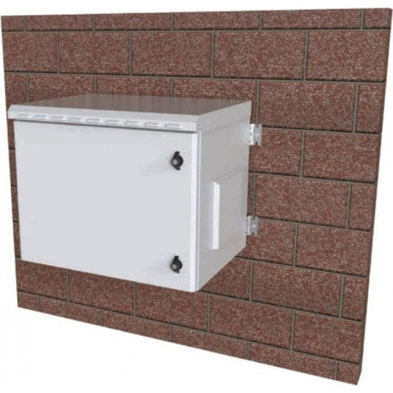 Techly Szafa wisząca Techly 12U Rack 19, IP55, pełne drzwi 600x450 szara