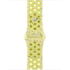 Apple Pasek sportowy Nike w kolorze promiennym zielonożółtym do koperty 42 mm – rozmiar S/M