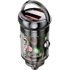 Wozinsky Ładowarka 65W samochodowa USB-C PD 65W / USB-A 45W QC 3.0 - czarna