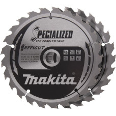 Makita Kreissägeblatt EFFICUT B-62985-2, Ø 165mm, 25Z(2 Stück, Bohrung 20mm, für Akku-Sägen)